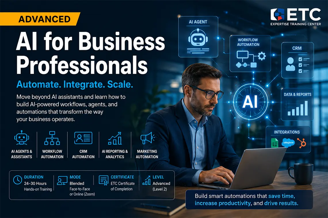 Advanced AI for Business Professionals course