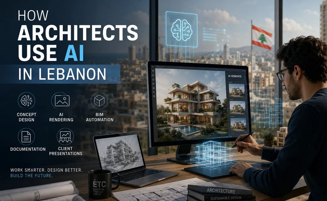How architects use AI in Lebanon at ETC Expertise Training Center
