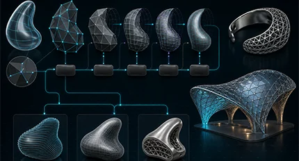 Grasshopper mesh modeling and subdivision
