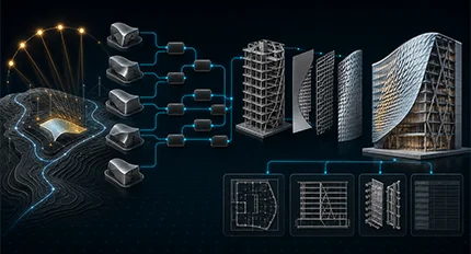 Grasshopper parametric architecture facade design