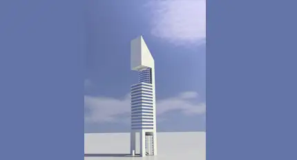 Modeling a tower using Boolean operations