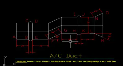 Drawing an AC Duct