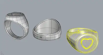Modeling a signet ring in Rhino part 2
